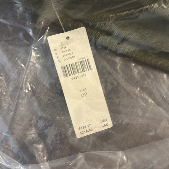 NWT! Anthro Dark Green The Colette Denim Wrap Jumpsuit by Maeve -Multiple🧡💎 - Picture 7 of 9